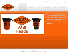 Tablet Screenshot of parmacoinc.com